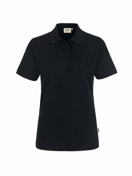 HAKRO® Damen-Poloshirt Performance schwarz - Front